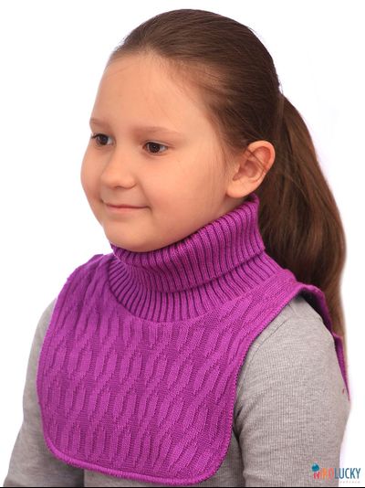 Манишка 23-34 подклад 100% полиэстер, размер 3 (от 5 лет) сиреневый