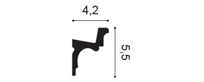 Карниз C323 - 5,5*4,2*200см