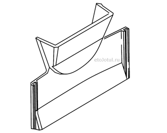 Внутренняя задняя стенка для печи Jotul F3 TD