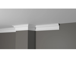 Потолочный плинтус с гладким профилем из дюрополимера Decor Dizayn (Декор Дизайн)-DD501 (59*31*2000)