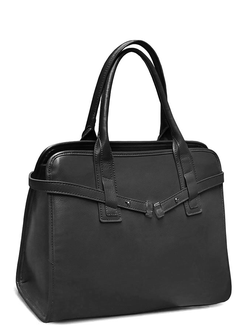 (АРТИКУЛ: 9811/1/13) СУМКА ЖЕНСКАЯ, СРЕДНЕГО РАЗМЕРА, НАТУРАЛЬНАЯ КОЖА, ЧЕРНАЯ, С ПЛЕЧЕВЫМ РЕМНЕМ