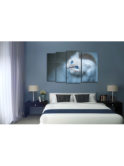 Модульная картина "Голубые глаза"