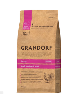 Grandorf (Грандорф): сухой корм для собак всех пород Индейка, 10 кг