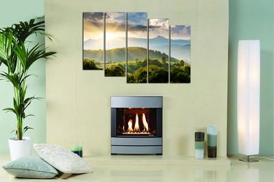 Модульная картина "Животворящие лучи солнца"