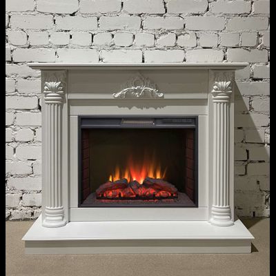 Электрокамин Сантана WT с очагом Sparta 25.5 LED