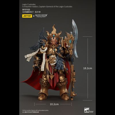 Константин Вальдор, генерал-капитан Легио Кустодес (Warhammer Horus Heresy) - КОЛЛЕКЦИОННАЯ ФИГУРКА 1/18 Legio Custodes Constantin Valdor Captain-General of the Legio Custodes (JT00942) - JOYTOY