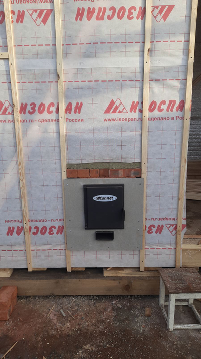 Баня 2*3 м, крыша 1 скат, топка снаружи