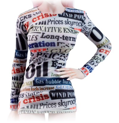 Женское платье мини 1/6 - Poster Tight Dress (SA016C) - SA Toys