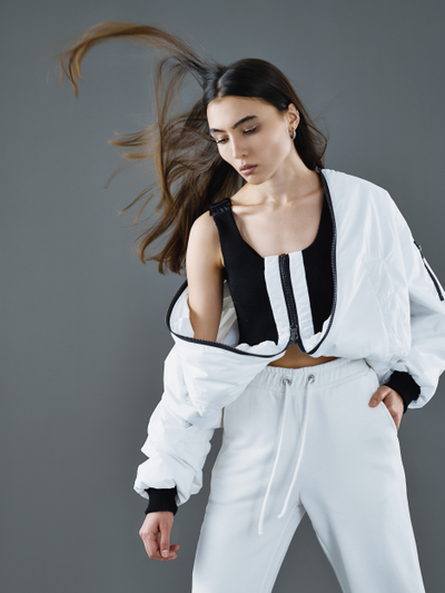 Бомбер Reverse Белый