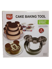 Набор форм для выпечки Cake Baking Tool, 3 штуки в комплекте