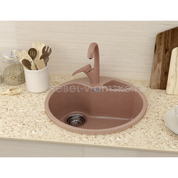 ШММ108 Мойка врезная "U-108". Размер: Ø 505.