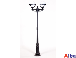 парковый светильник на столбе