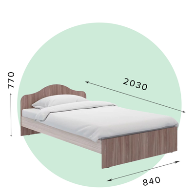 Детская кровать Дискаунтер КР-2, разный размер