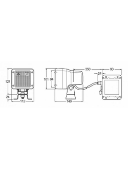 Прожектор ксеноновый Hella Marine HID 1GA 998 534-021 12/24 В 42/41 Вт 3,2/1,6 А