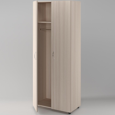 Шкаф для одежды 2-створчатый комбинированный, 800х620х1800 мм