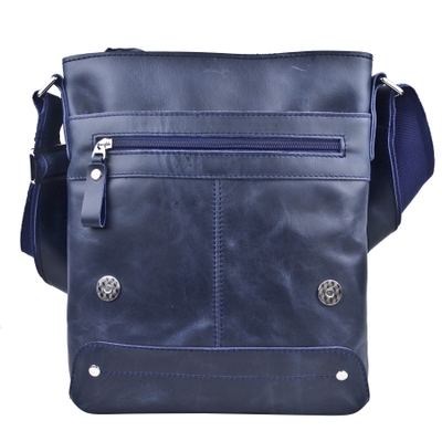 Кожаная мужская сумка Melazzo Premium blue (арт. 5073-19)