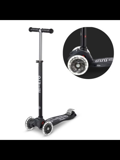 Самокат Maxi Micro Deluxe ECO Серый LED