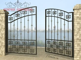 Ворота кованые №16