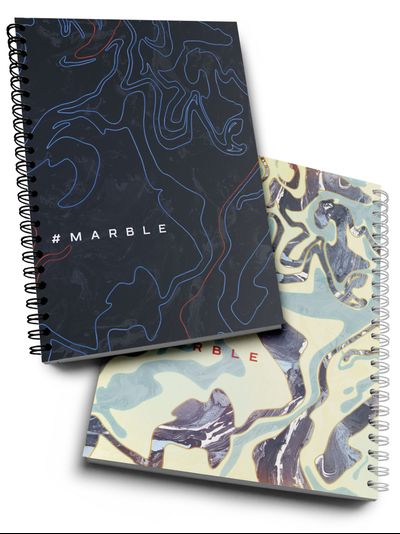 Набор тетрадей 24 листа с МРАМОРОМ / MARBLE