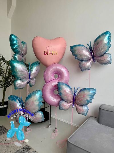 Набор шаров с бабочками "Весна"