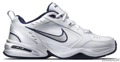 Nike Air Monarch IV Серо/белые Унисекс (40-45)