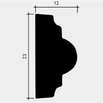 Молдинг 1.51.329 - 23*12*2000мм