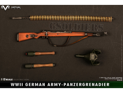 Немецкий солдат 1/12 scale POCKET ELITE SERIES WWII German Army Panzergrgrenadier VG001 VTS TOYS
