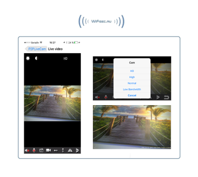 IP видеоняня WiFi (Настенные часы, круглые) с аккумулятором и с DVR, HD (Pro iCam)