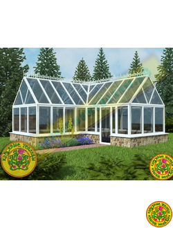 Угловая теплица. Теплица в английском стиле