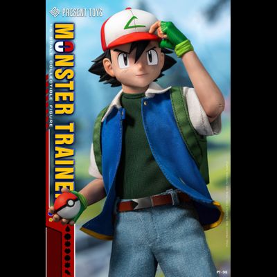 ПРЕДЗАКАЗ - Эш Кетчум (серия Pokemon) - Коллекционная ФИГУРКА 1/6 Monster Trainer (PT-sp96) - PRESENT TOYS ?ЦЕНА: 16900 РУБ.?
