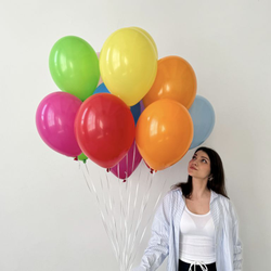 Шар с гелием - 15 шт обработанные HiFloat