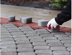 Укладка тротуарной плитки, брусчатки