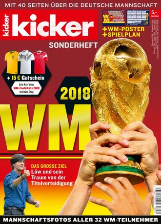 KICKER Sonderheft WM 2018 Magazine Иностранные журналы о футболе, Intpressshop