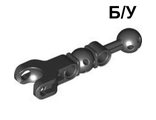! Б/У - Hero Factory Arm / Leg with Ball Joint on Axle and Ball Socket and 2 Pin Holes, Black (90607 / 4593553) - Б/У