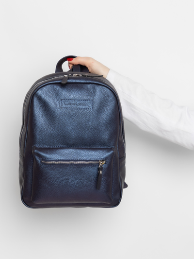 Женский кожаный рюкзак Anzolla Premium indigo (арт. 
3040-56)