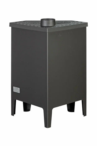 Печь-камин Бавария угловая с плитой, Экокамин (Россия)