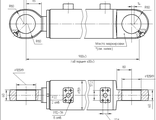 Гидроцилиндр аутригера ЦГ-125.80х400.17
