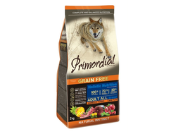 Primordial Grain Free Adult Lamb & Tuna беззерновой рацион с ягнёнком и тунцом для взрослых собак всех пород 1 кг (упаковка на развес)