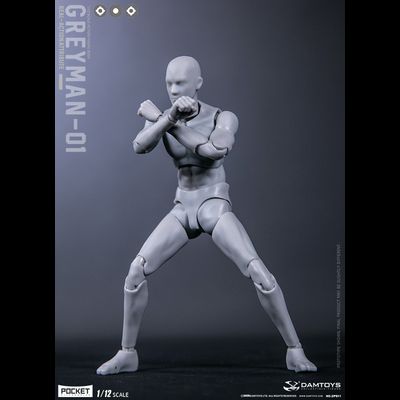 Серый манекен - Коллекционная фигурка 1/12 SCALE Action Figure Greyman (DPS11) - DAMTOYS