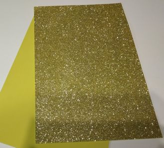 Глиттерный фоамиран, светлое золото, 20*30 см, толщина 2 мм
