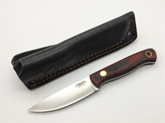 Нож Small сталь N690 красно-черная микарта