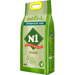 Наполнитель для кошек N1 Naturel Зеленый чай комкующийся 17,5 л