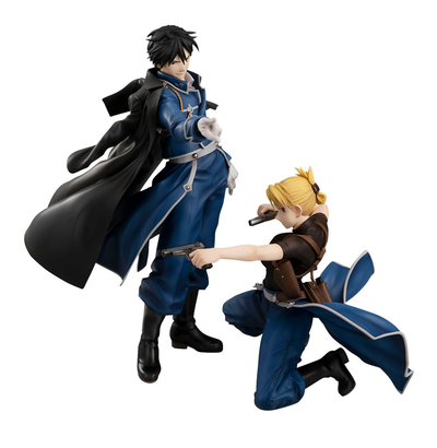 Фигурка Рой Мустанг, Риза Хоукай (Roy Mustang, Riza Hawkeye Set)