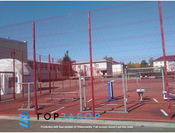 Монтаж под ключ ограждения спортплощадки в Москве