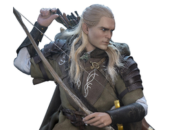 ПОВРЕЖДЕНА КОРОБКА - Леголас (Орландо Блум, "Властелин Колец") - Коллекционная ФИГУРКА 1/6 THE LORD OF THE RINGS SERIES LEGOLAS AT HELMS DEEP (LOTR029) - Asmus Toys