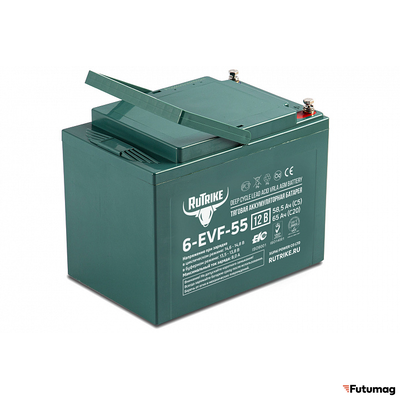 Тяговый аккумулятор RuTrike 6-EVF-55 (12V55A/H C3)