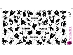 Слайдер дизайн 1148 - Коты, привидения, хэллоуин