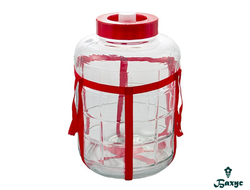 Банка стеклянная с гидрозатвором 18л