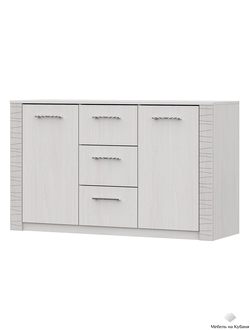 Гамма 20 Комод 3 ящика двухстворчатый