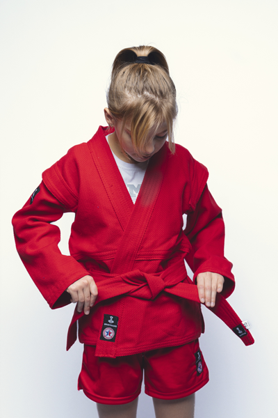 Куртка детская для самбо плетеная ВФС BRAVEGARD Junior красная